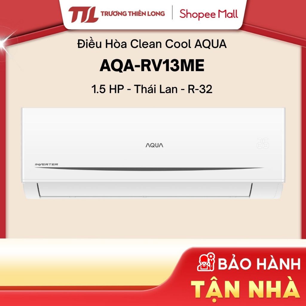Máy Lạnh AQUA Inverter AQA-RV10ME (1HP) | AQA-RV13ME (1.5HP) | AQA-RV18QE (2 HP) [FREESHIP HCM]