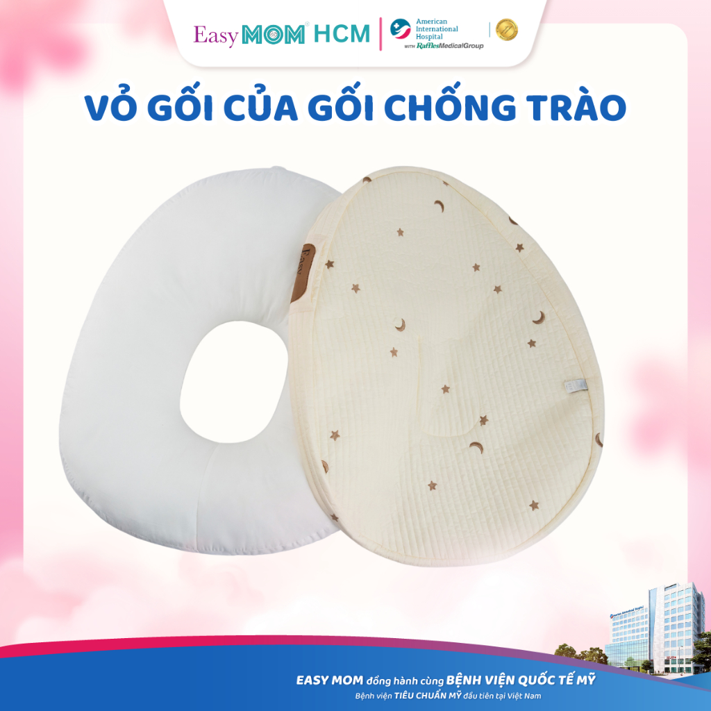 Vỏ gối chống trào ngược Easy MOM cho mẹ vệ sinh tiện lợi