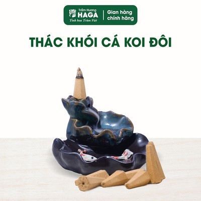 Thác khói xông trầm hương HAGA, dùng xông trầm nụ, tỏa khói huyền ảo,tẩy uế xông nhà, thanh lọc không gian