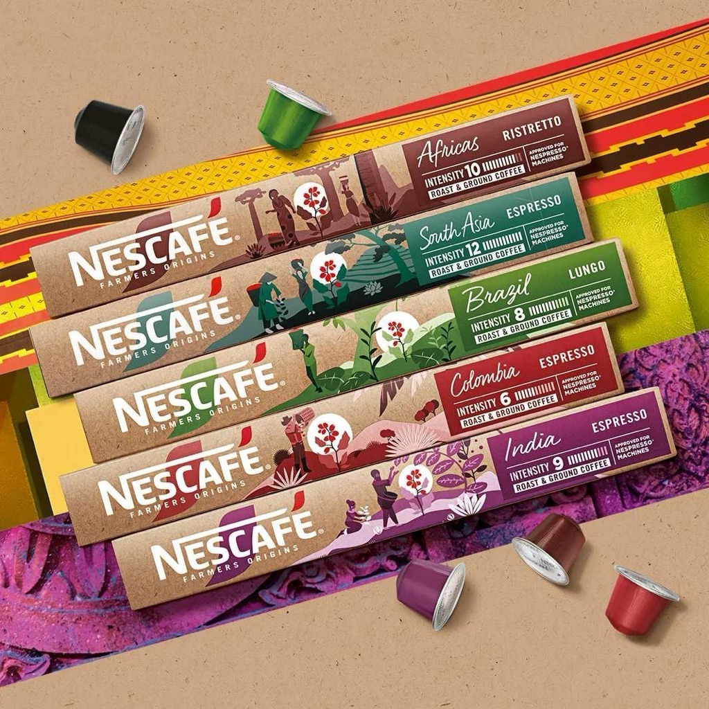 (Dành cho máy Nespresso) - Viên nén cà phê NESCAFE Nespresso với 6 hương vị đặc trưng