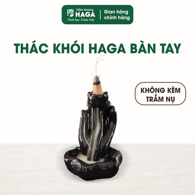 Thác khói bàn tay HAGA, thác khói xông trầm hương, xông trầm nụ tỏa khói huyền ảo