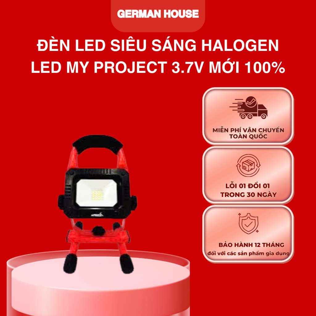 Đèn led siêu sáng HALOGEN LED MY PROJECT 3.7V MỚI 100% - GERMANHOUSE