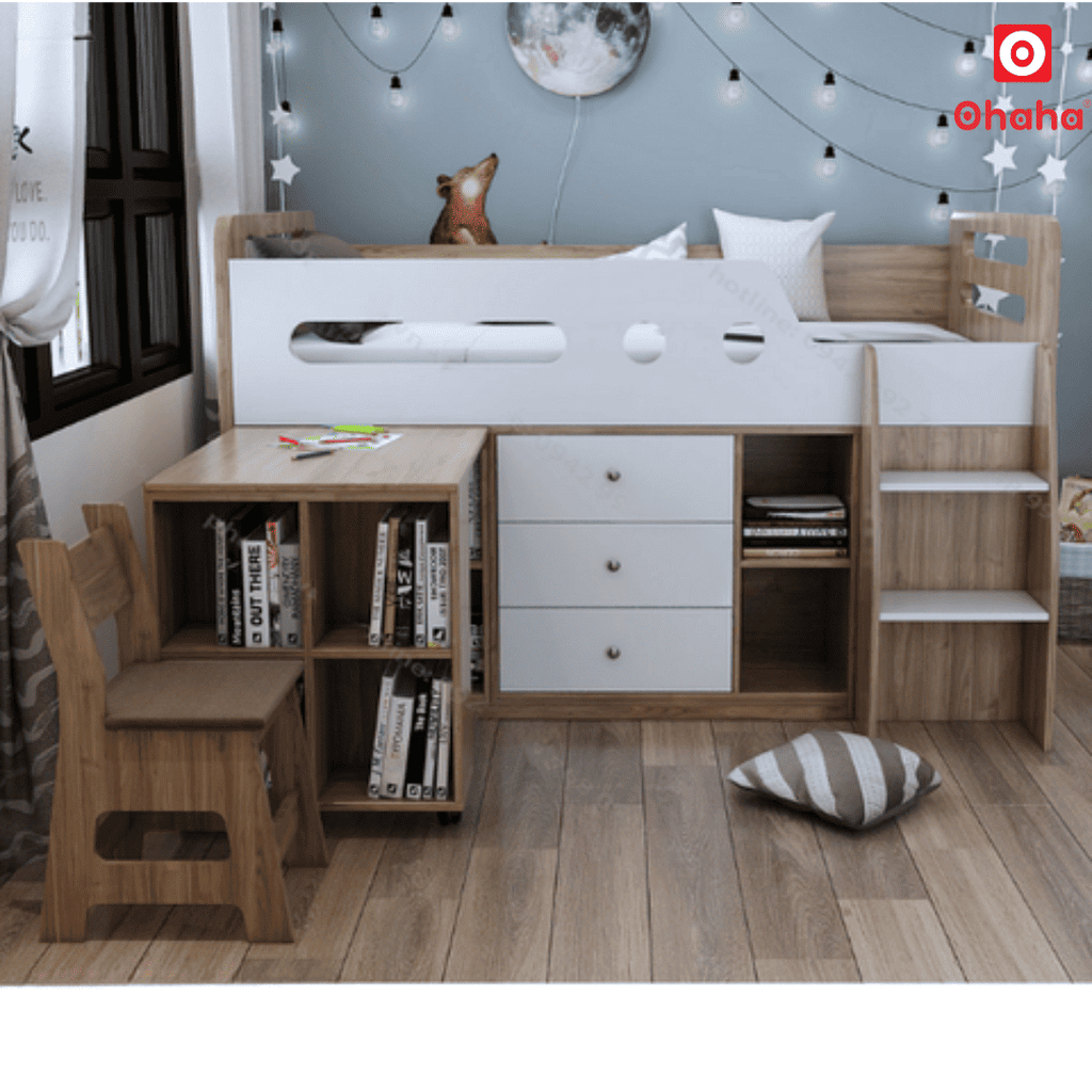 Giường tầng thông minh đa năng OHAHA - GTĐN005 nhiều kích thước