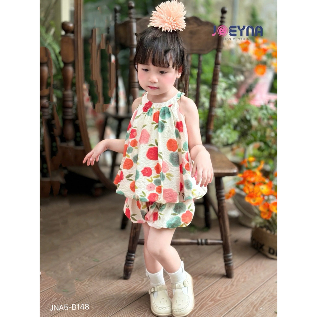 [Tiny Baby Shop] Set yếm tơ 2 lớp điệu đà Joeyna