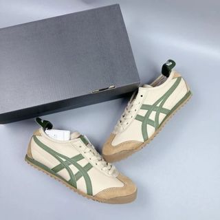 [ Happy._Sneaker ] giày thể thao nam nữ xanh rêu tiger 66 full box hàng cao cấp