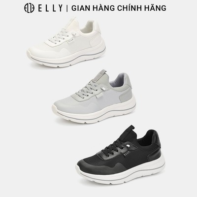 Giày thể thao nữ ELLY EG312 da kết hợp vải lưới đế cao thời trang