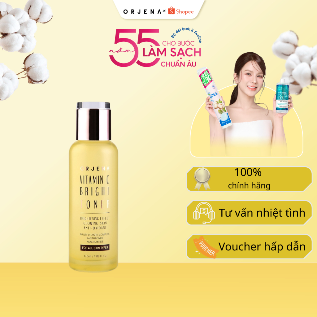 Nước Hoa Hồng Orjena Vitamin C Làm Sáng Da Làm Đều Màu Da 120ML