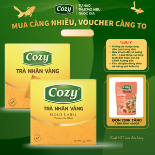 Trà Đen Nhãn Vàng Cozy 100 Túi Lọc Rời Dùng Pha Chế Trà Chanh,Trà Tắc,Trà Chanh Dây Kim Quất,Trà Sữa