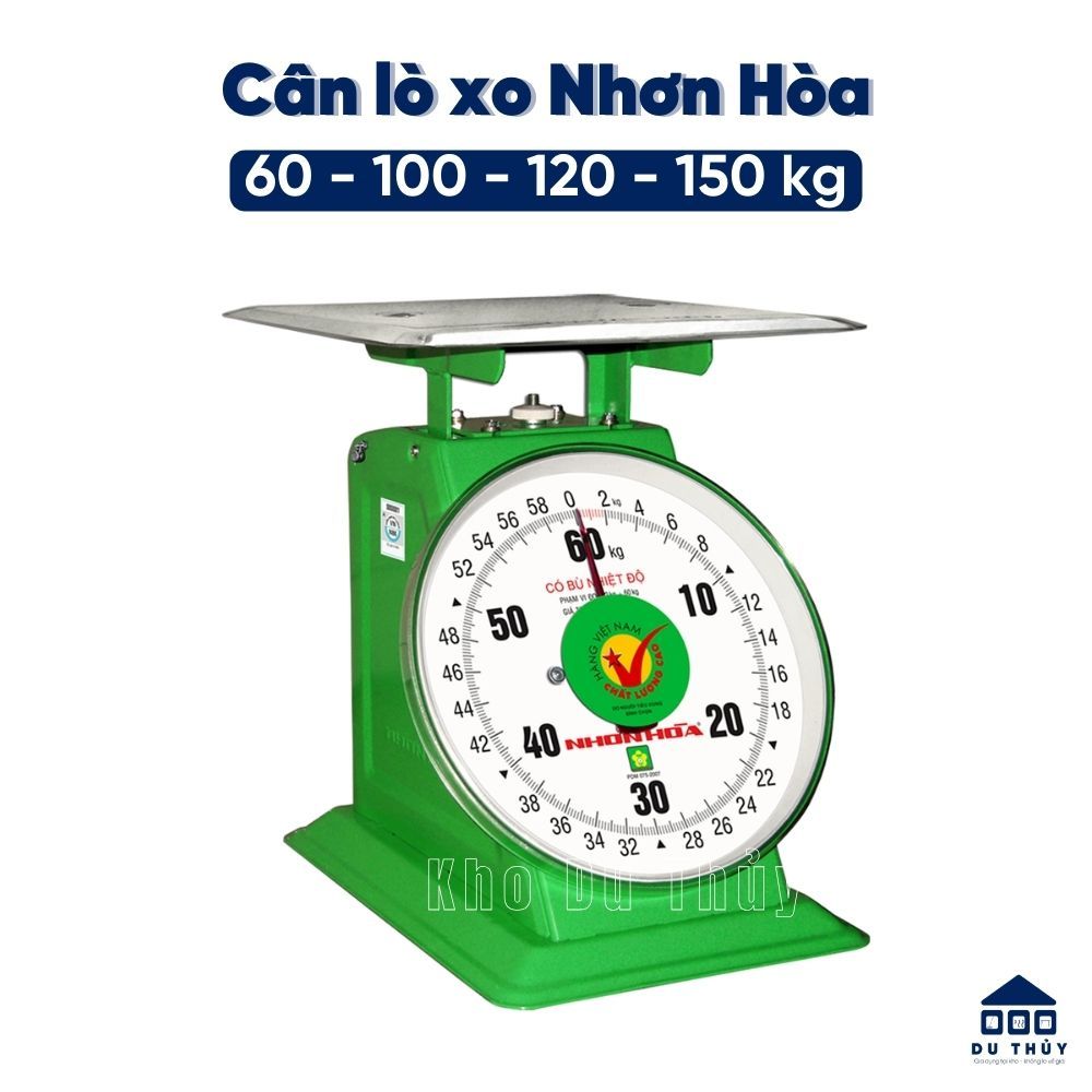 Cân đồng hồ Nhơn Hòa chính hãng 60kg-100kg-120kg-150kg độ chính xác cao dễ dàng mang theo di chuyển