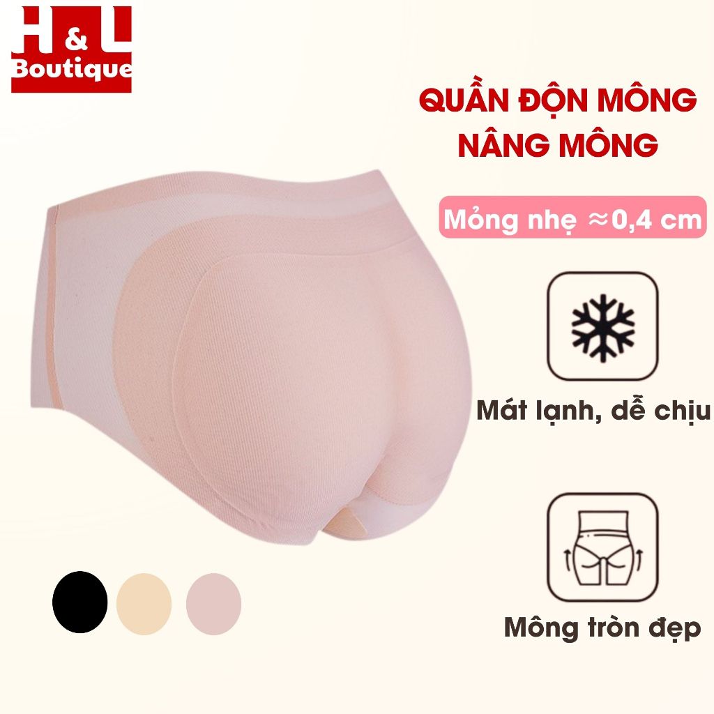 [BST 2026] Quần Độn Mông Mút Đệm 1 Cm, Quần Lót Nữ Nâng Mông Su Đúc Không Lộ Viền HL BOUTIQUE N2055