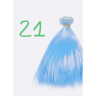TSD- Tép tóc giả 20cm chất tơ silk may tóc búp bê