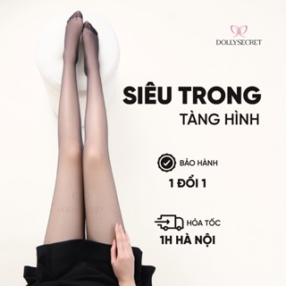 T39-Quần Tất Siêu Trong Suốt Siêu Mỏng Thật Chân  DOLLY SECRET Tàng Hình Mềm Mịn (dưới 58kg 1m65) Nữ Women quantat dolly