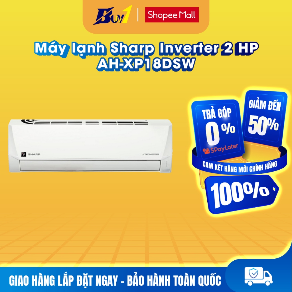 AH-XP18DSW - Máy lạnh Sharp Inverter 2 HP AH-XP18DSW - Hàng chính hãng