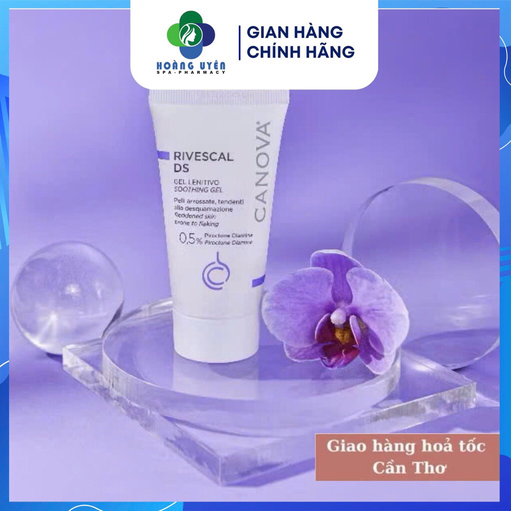 Gel làm dịu da, ngăn ngừa tiết bã nhờn CANOVA RIVESCAL DS - SOOTHING GEL 50ml