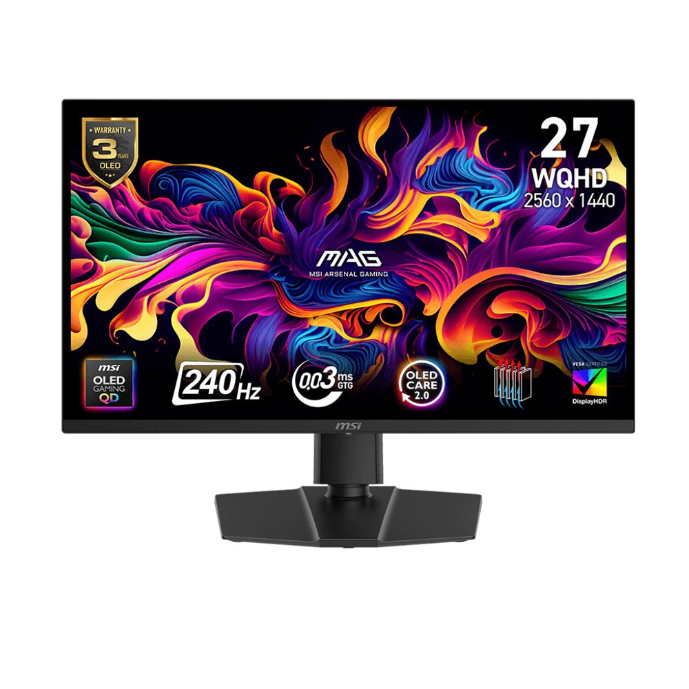 Màn Hình MSI MPG MAG 273QP QD-OLED X24 (26.5 inch - OLED - 2K - 240Hz - 0.03ms)