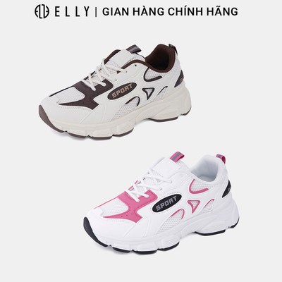 Giày thể thao nữ ELLY EG298 sneaker đế cao vải lưới thời trang
