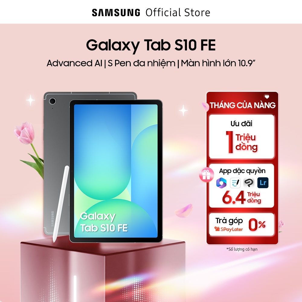 Máy Tính Bảng Samsung Galaxy Tab S10 FE Wifi 8GB/128GB