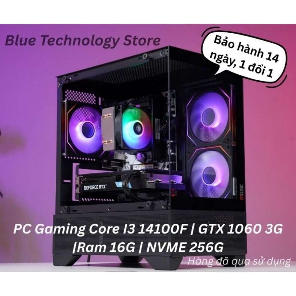 PC Gaming Core I3 14100F | GTX 1060 3G |Ram 16G | NVME 256G