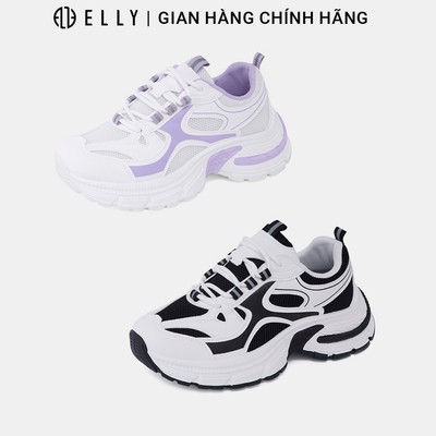 Giày thể thao nữ ELLY EG299 sneaker đế cao vải lưới thời trang