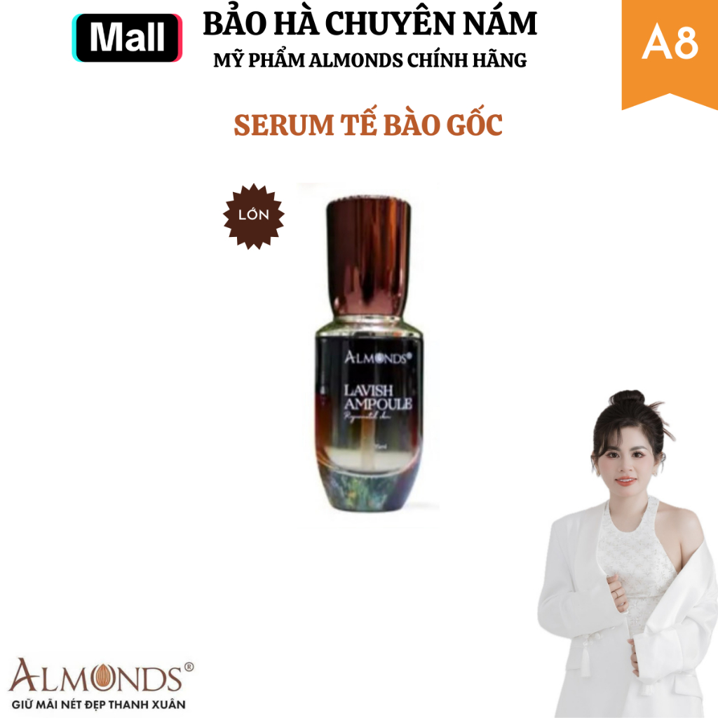 [Shop Chính Hãng] Serum Tế Bào Gốc Almonds chai LỚN