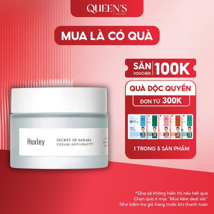 Kem Dưỡng Ẩm Huxley Secret Of Sahara Cream Anti Gravity 50ml - Làm Mềm Da, Phục Hồi Da Hiệu Quả