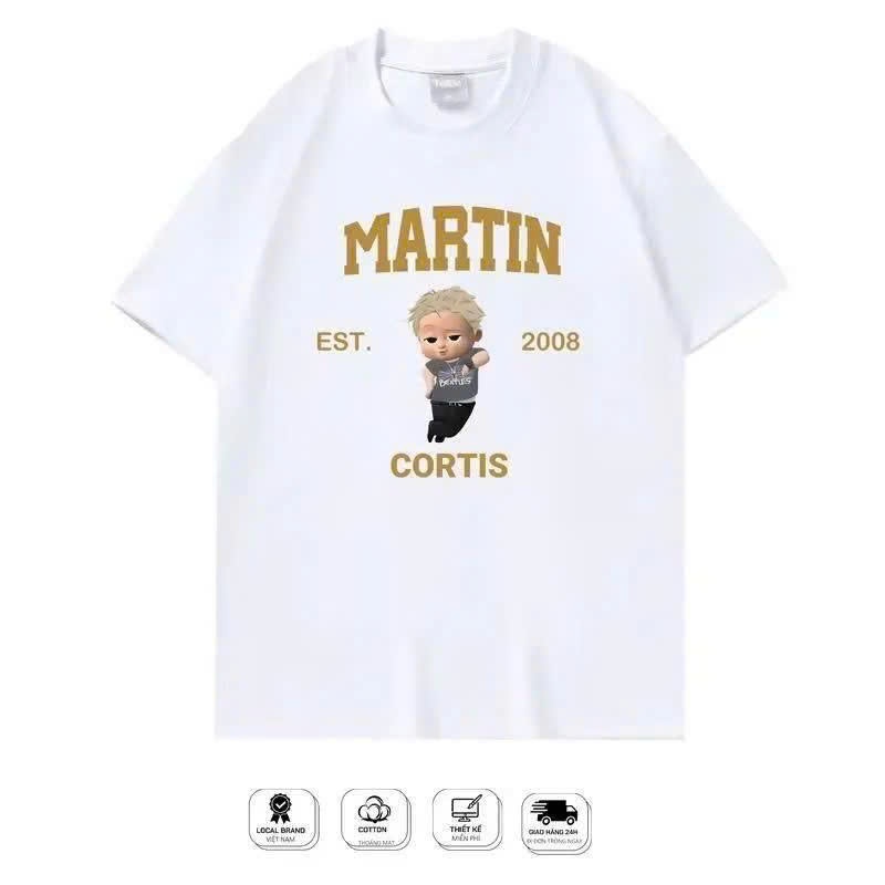 áo cortis , áo martin cortis - áo thun cortis in hình chipi thành viên martin