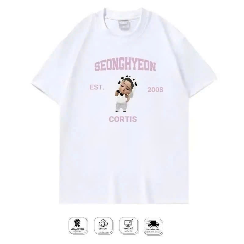 áo cortis , áo Seonghyeon cortis - áo thun cortis in hình chipi Seonghyeon