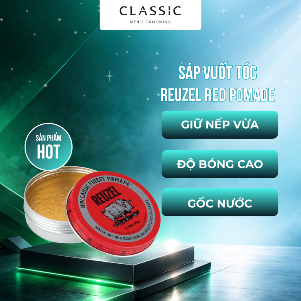 Sáp Vuốt Tóc Reuzel Red Pomade