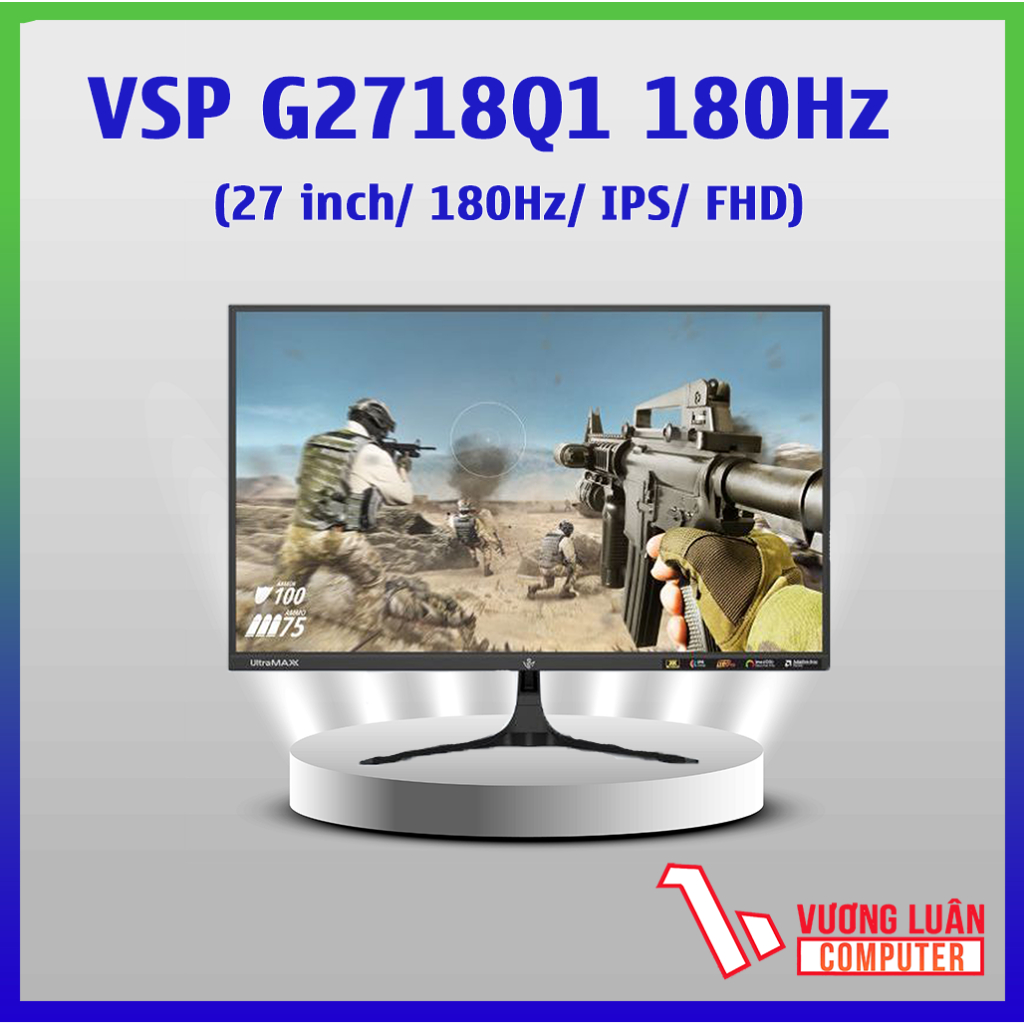 Màn hình Gaming VSP G2718Q1 180Hz 2K Panel IPS -Hàng Chính Hãng