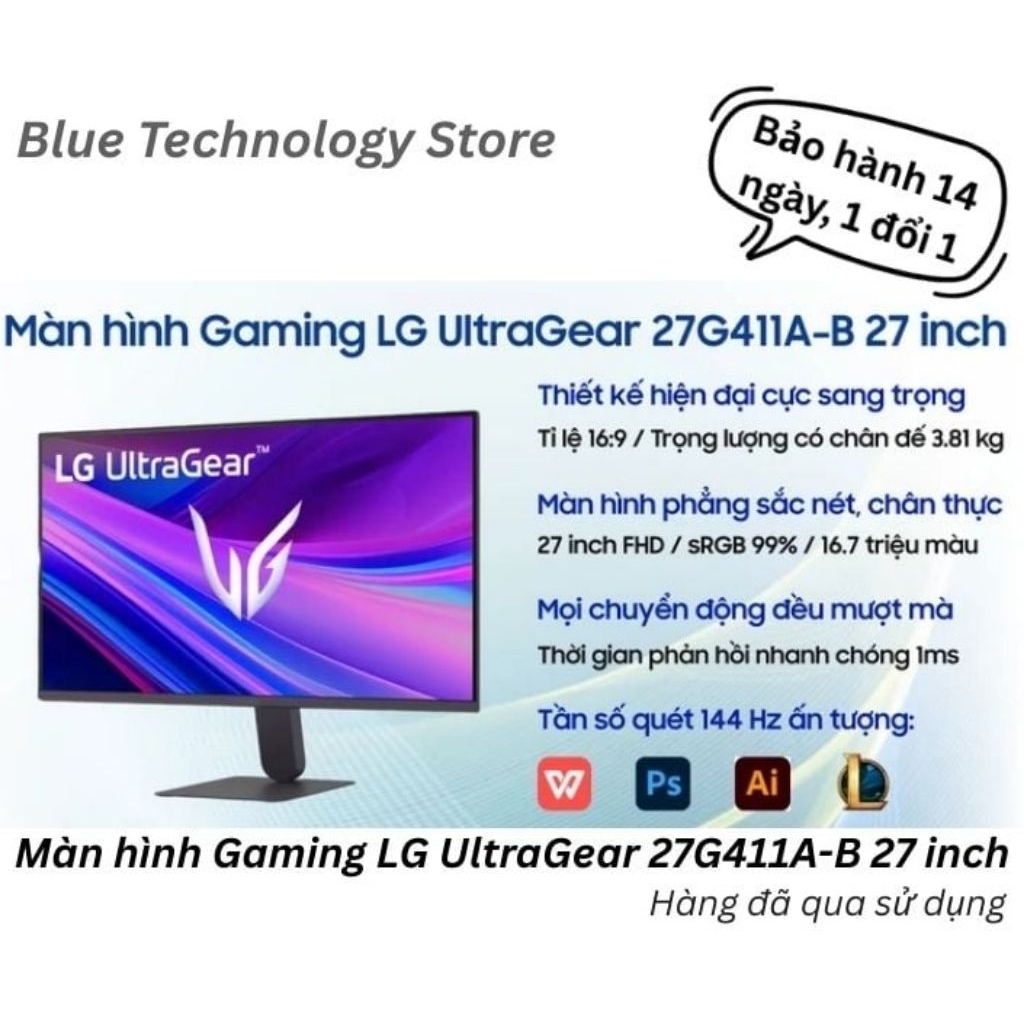 Màn hình Gaming LG UltraGear 27G411A-B 27 inch