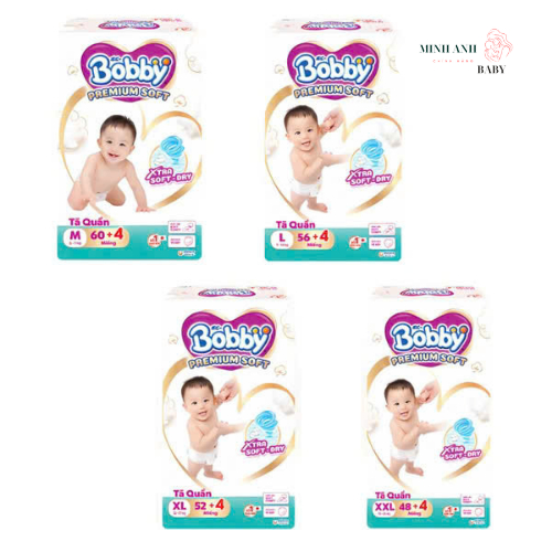 Bỉm Quần Bobby Premium Soft Chính Hãng Cho Bé Yêu