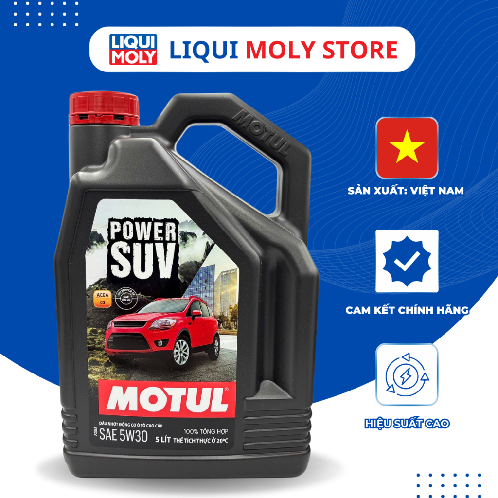 Dầu Nhớt Ô Tô Motul SUV 5W30 Tổng Hợp Cao Cấp Cho Xe Ô Tô Dung tích 1L-5L