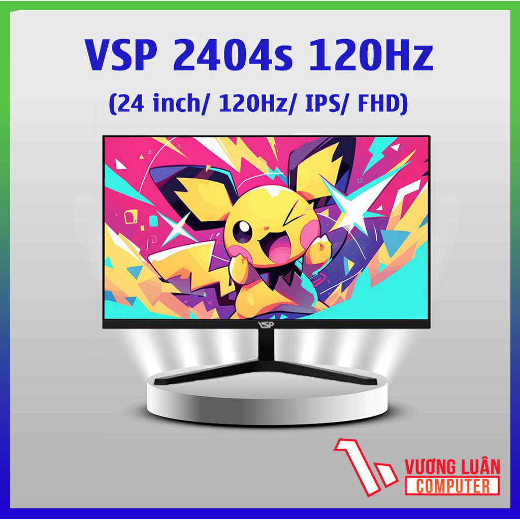 Màn hình máy tính VSP 2404s 24inch Panel IPS 120Hz-Hàng Chính Hãng-Bảo Hành  3 Năm