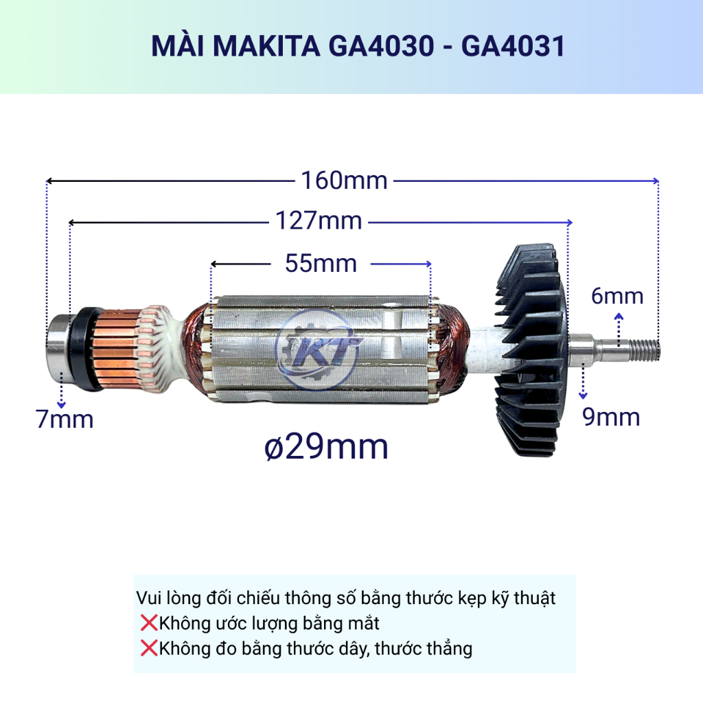 Rotor (ruột) mài MAKITA GA4030 - GA4031