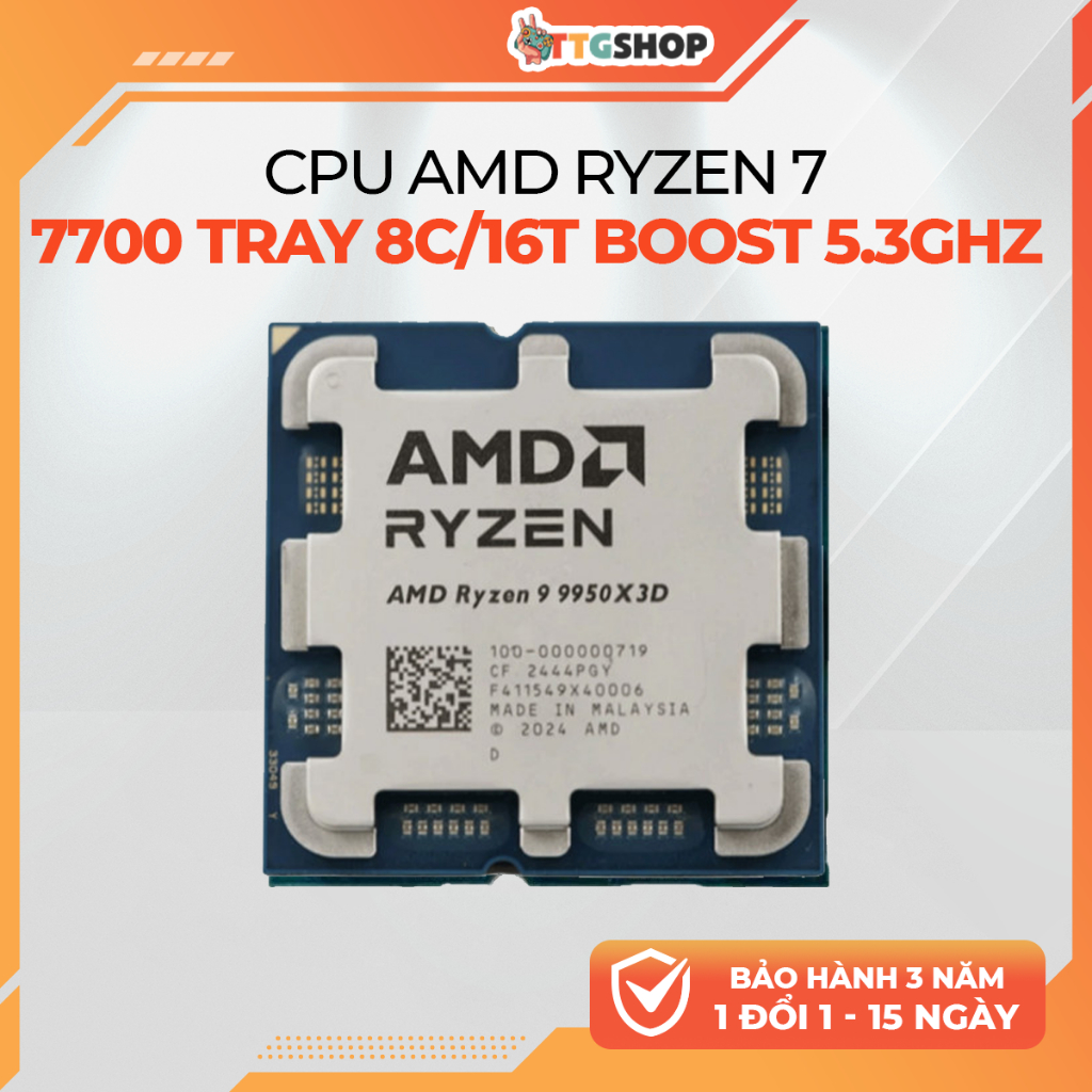 CPU AMD Ryzen 9 9950X3D TRAY 16C/32T Boost 5.7GHz 144MB Cache AM5 3D V-Cache