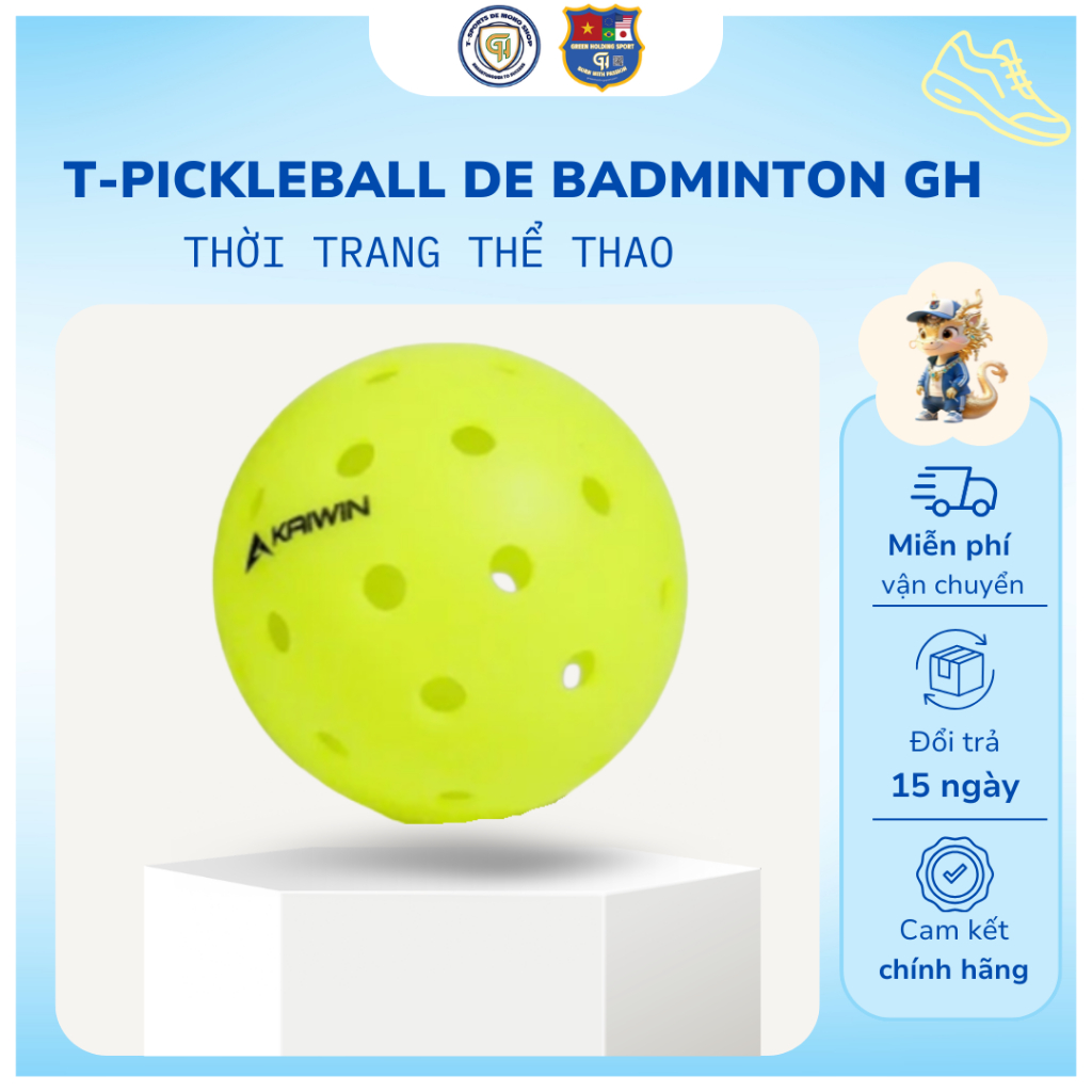 Bóng Thi Đấu Pickleball Kawin KW40L - Ổn Định, Chính Xác, Chuẩn Thi Đấu
