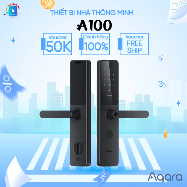 Khóa Cửa Thông Minh Aqara A100 - Mở Khóa Bằng App, Mật Khẩu, Vân Tay, Thẻ Từ….