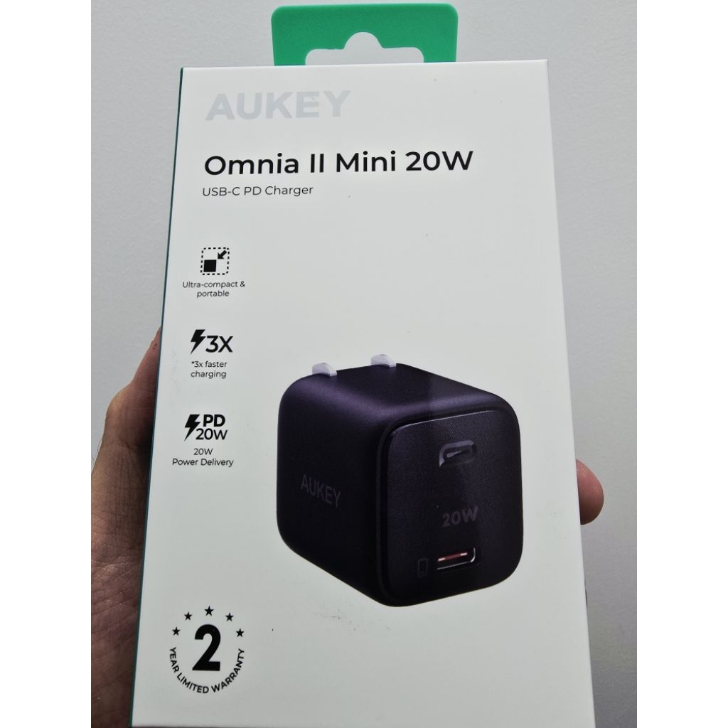 ​[NGUYÊN SEAL] Củ Sạc Nhanh AUKEY 20W PA-B1T - Đầu Type-C, Chấu Gập Mini (Hàng Chính Hãng PHTD)
