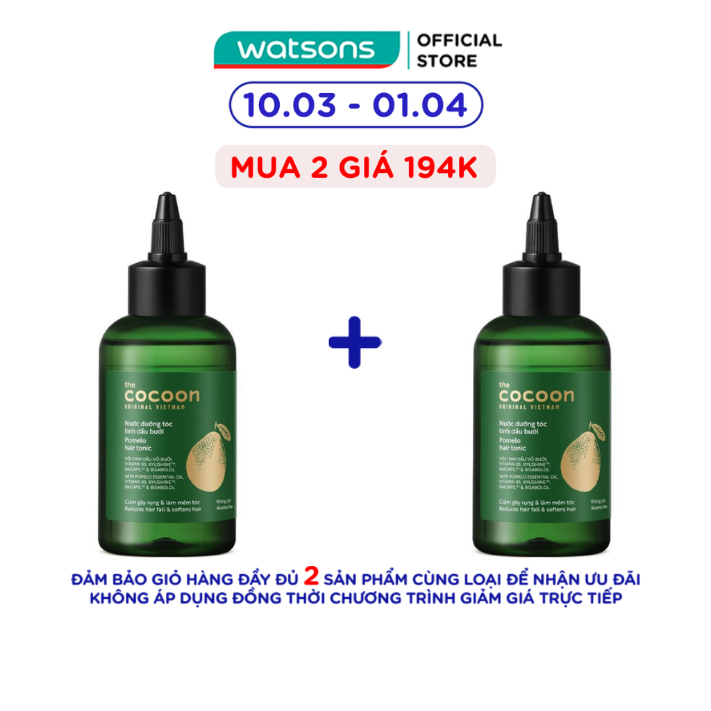 Nước Dưỡng Tóc Cocoon Tinh Dầu Bưởi Pomelo Hair Tonic 140ml