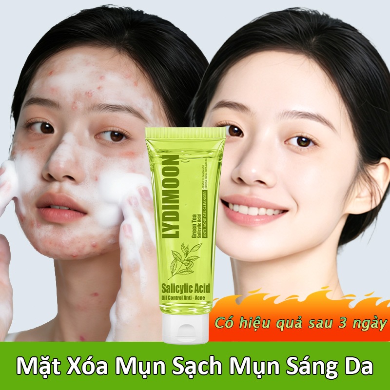 Sữa Rửa Mặt LYDIMOON  giúp làm sạch sâu và dưỡng ẩm dịu nhẹ rửa Mặt Xóa Mụn Sạch Mụn Sáng Da Từ dành