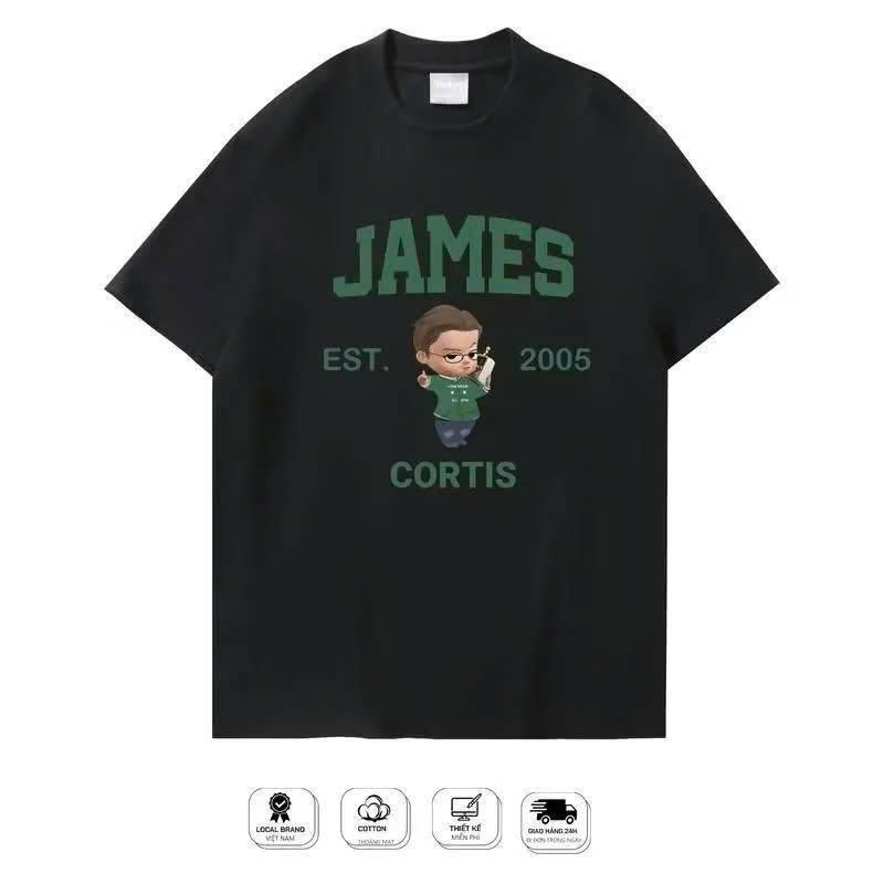 áo cortis , áo James cortis tay lửng form rộng - áo chipi thành viên james