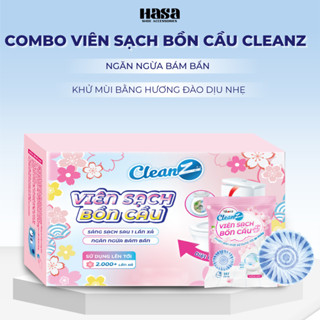 Combo Viên sạch bồn cầu CleanZ chai thả bồn cầu sạch khuẩn tẩy sạch mảng bám khử mùi diệt vi khuẩn toilet