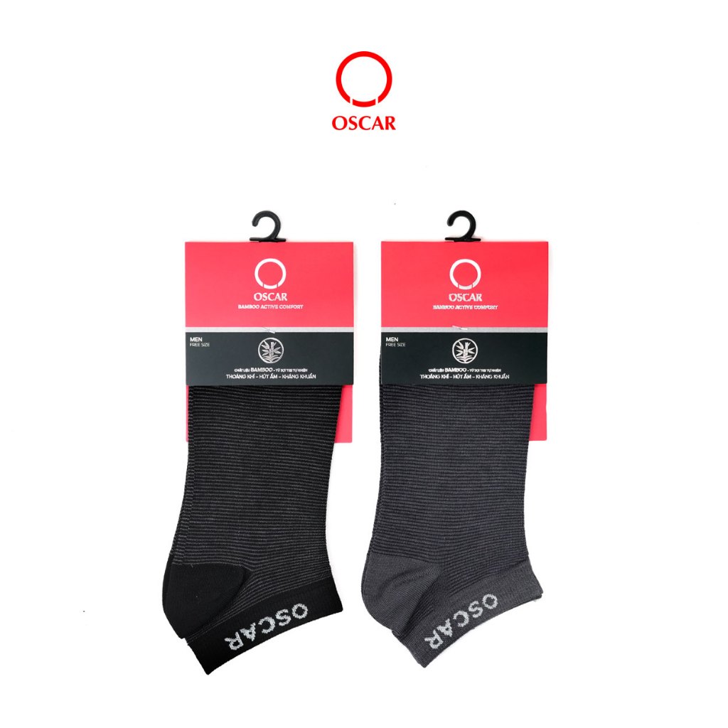 [New] Vớ nam Oscar cổ ngắn, chất liệu sợi tre cao cấp 073