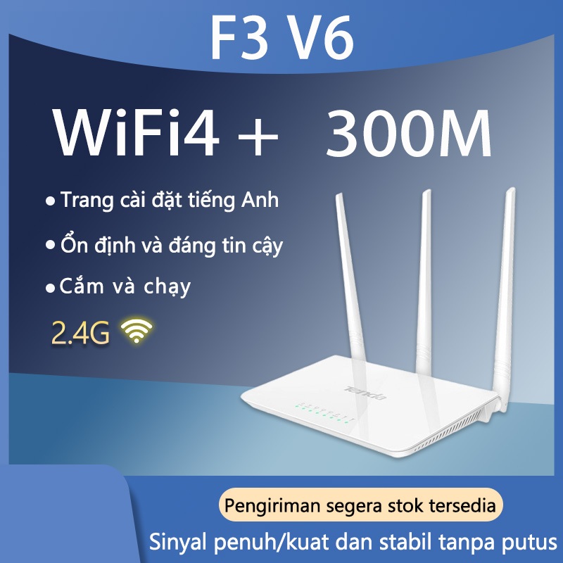 Bộ phát wifi TENDA F3 3 râu hình thức đẹp xuyên tường modem router wifi tốc độ 300Mbps