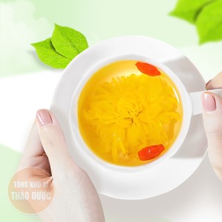 Hoa cúc vàng 100g, nguyên bông, thơm, đẹp, pha trà, nguyên liệu nấu trà sâm bông cúc