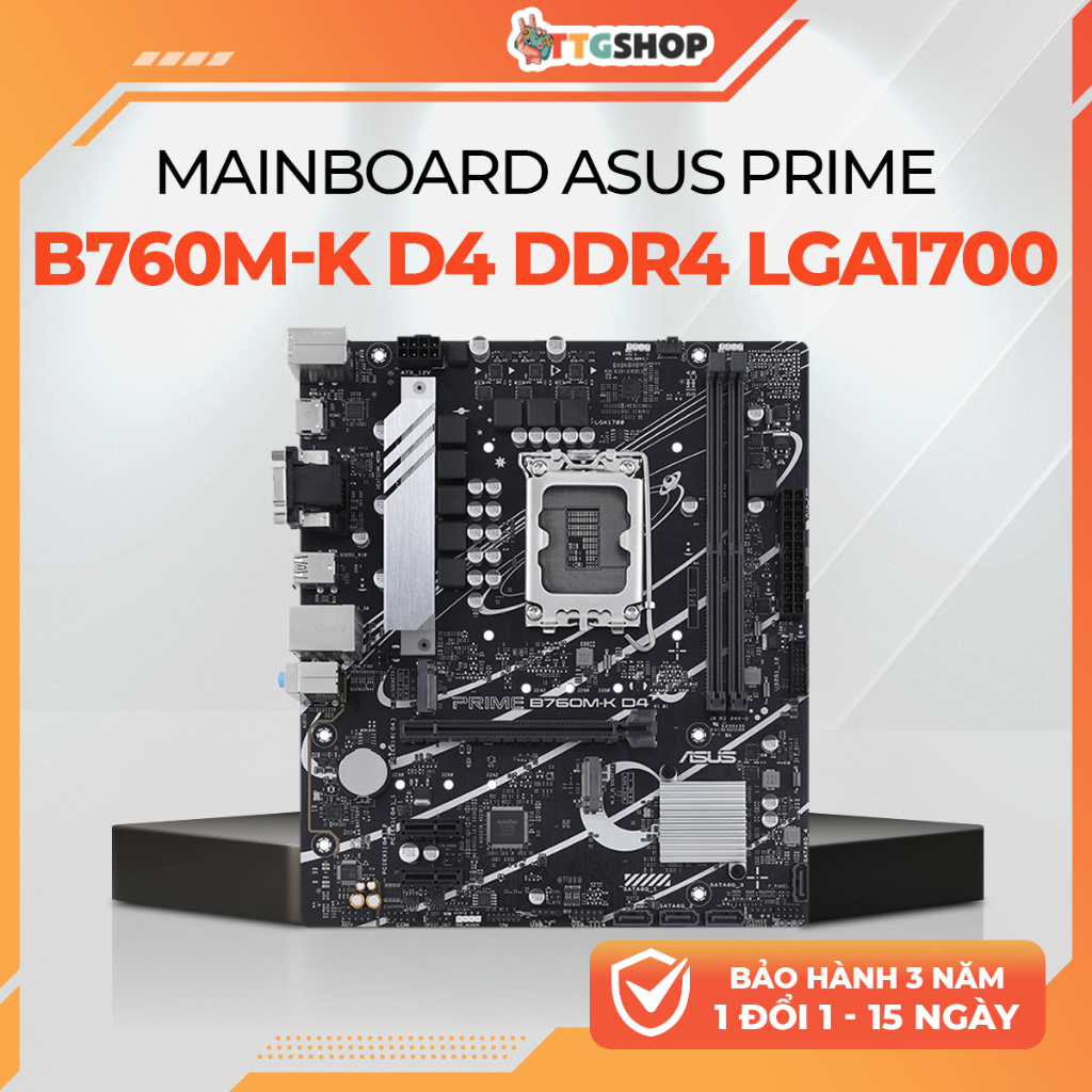 Mainboard ASUS PRIME B760M-K D4 | B760M-F D4  DDR4 LGA1700 mATX 2x M.2 PCIe 4.0 LAN 2.5Gb