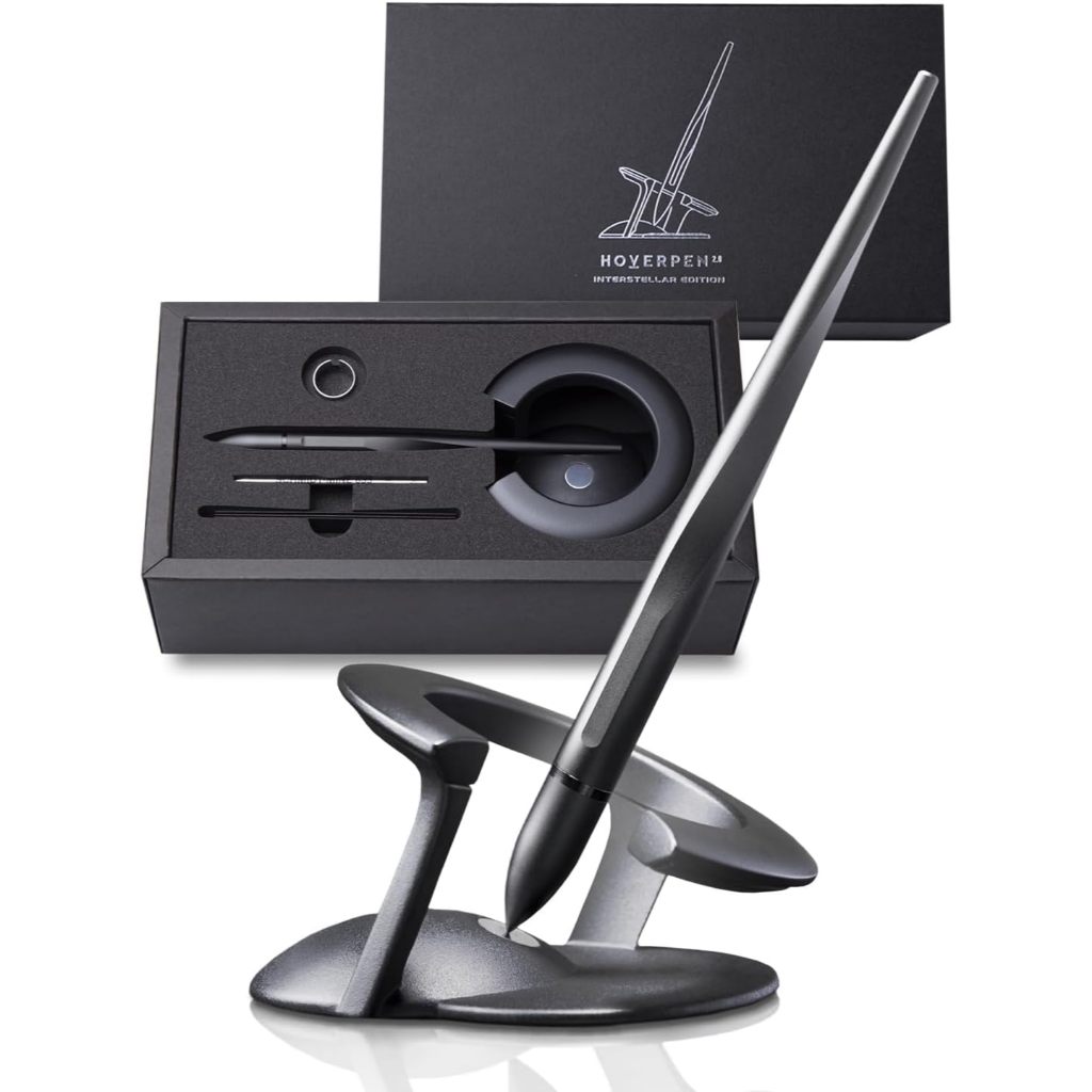 English product title example:  Novium Hoverpen Interstellar Floating Ballpoint Pen – Space Black, L