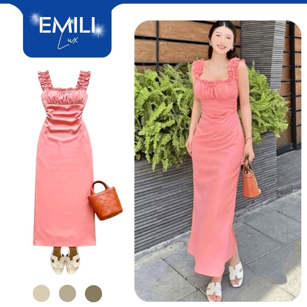 Đầm body cúp ngực Emili đầm 2 dây body đi tiệc phong cách kiểu nữ [V325]