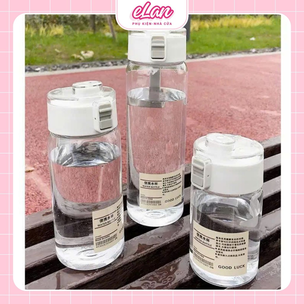 Set 3 Bình Đựng Nước Trong Suốt MuJi,Bình Uống Nước - Ly nước trong suốt phong cách sang chảnh