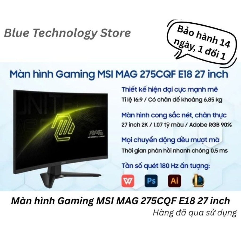 Màn hình Gaming MSI MAG 275CQF E18 27 inch